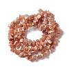 Natural Sunstone Chip Bead Strands G-M205-67-4