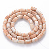 Opaque Baking Painted Crackle Glass Beads Strands FGLA-T004-01E-2