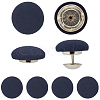 36Pcs Flat Round Cloth Cap Nail Buttons BUTT-CY0001-34A-7