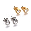 304 Stainless Steel Stud Earrings EJEW-L251-B01-1