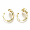 Brass Cuff Earrings EJEW-S201-244G-NR-2