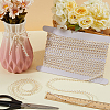 10 Yards Polyester Golden Metallic Wavy Lace Ribbons OCOR-GF0003-81A-6