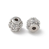 Brass Micro Pave Cubic Zirconia Beads KK-A236-08P-02-1