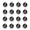 Platinum Plated Alloy Charms ENAM-S118-02J-P-2
