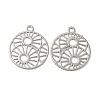 Brass Etched Metal Embellishments Connecotr Charms KKC-D001-11P-1