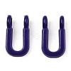 Rack Plating Spray Painted Alloy 2-Loop Link Pendants PALLOY-N176-01U-2