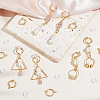 30Pcs Brass Clip-on Earring Findings KK-GA0001-54G-4