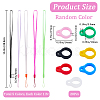 5 Strands Rubber Lanyard Straps DIY-GF0007-92-2