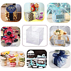 Transparent Plastic PET Box Gift Packaging CON-WH0052-6x6cm-6