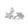 925 Sterling Silver Star Charms LS-STER-M099-04P-2