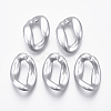 Spray Painted CCB Plastic Linking Rings CCB-R104-02A-03-1