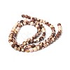 Natural Zebra Jasper Round Bead Strands G-M172-10mm-02-1-2