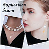 120Pcs 3 Styles Shell Pendants PALLOY-HY00003-7