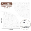 2Pcs 2 Style Acrylic Tie-Dye Template DIY-CP0008-78B-2