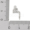 Rack Plating Brass Micro Pave Clear Cubic Zirconia Pendants KK-A224-03M-P-3