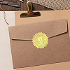 12 Sheets Self Adhesive Gold Foil Embossed Stickers DIY-WH0451-025-6