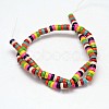 Flat Round/Disc Synthetic Turquoise Heishi Beads Strands G-M150-09-2