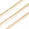 3.28 Feet 304 Stainless Steel Curb Chain X-CHS-G011-11G-03-1