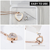 1Pc Stainless Steel Heart Pendant Urn Ashes Necklaces NJEW-CN0001-17RG-5
