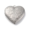 304 Stainless Steel Locket Pendants STAS-S171-13P-02-1