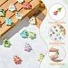 16Pcs 16 Colors Handmade Porcelain Beads PORC-CJ0001-13-3