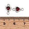 304 Stainless Steel Rhinestone Connector Charms RB-CBA3E99-01P-3