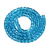 Transparent Glass Beads Strands GLAA-R041-8x8mm-A11-2