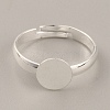 Adjustable Brass Finger Rings Components KK-WH0054-22A-S-1