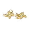 Rack Plating Brass Cubic Zirconia Charms KK-M231-03G-2