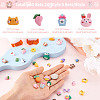 60 Sets 20 Style Opaque Resin Cabochons CRES-YS0001-04-2