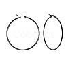 304 Stainless Steel Big Hoop Earrings EJEW-F105-05B-1