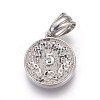 304 Stainless Steel Pendants STAS-E449-62AS-2