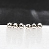 Tarnish Resistant 201 Stainless Steel Beaded Horizontal Bar Stud Earrings with 316 Stainless Steel Pin for Women X-STAS-K238-01P-7