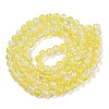 Transparent Crackle Baking Paint Glass Beads Strands X1-DGLA-T003-01A-15-2