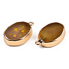 Natural Agate Pendants G-N326-155D-2