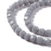 Faceted(32 Facets) Glass Beads Strands EGLA-J042-36A-03-3