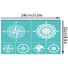 Self-Adhesive Silk Screen Printing Stencil X1-DIY-WH0338-076-2