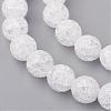 Synthetic Crackle Quartz Beads Strands G-SF8MM-44-2