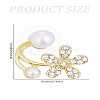 1 Pair Zinc Alloy Rhinestone Stud Earrings EJEW-LP0007-041-2