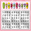 Stainless Steel DIY Nail Art Templates MRMJ-WH0092-087-3