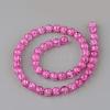 Synthetic Crackle Quartz Beads Strands GLAA-S134-6mm-04-2