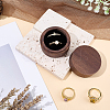 2-Slot Wood Couple Ring Storage Boxes with Velvet Inside CON-CL0001-28C-4