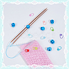 30Pcs Eco-Friendly ABS Plastic Knitting Crochet Locking Stitch Markers Holder IFIN-SC0001-96F-5