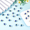 200Pcs Evil Eye Resin Beads Connector Charms RESI-HY0001-05-5