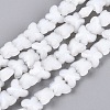 Opaque Glass Beads Strands GLAA-N073-01A-1