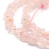Natural Rose Quartz Beads Strands G-F465-47-3