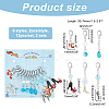 Alloy Enamel Pendant Locking Stitch Markers HJEW-AB00149-2