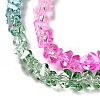 Transparent Glass Bead Strands GLAA-H023-02B-4
