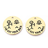 201 Stainless Steel Pendants STAS-T064-37G-17-2