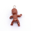 Opaque Plastic Pendants KY-WH0024-12A-2